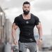 New 2019 Cotton Men's T shirt Vintage Ripped Hole T-shirt Men Fashion Casual Top Tee Men Hip Hop Activewears Fitness Tshirt Male