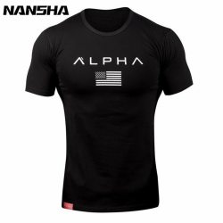 New  Clothing Fashion T Shirt Men Cotton Breathable Mens Short Sleeve Fitness t-shirt Crossfit Gyms Tee Tight Casual Summer Top