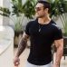 New Men Compression T-shirt Jogger Sporting Skinny Tee Shirt Male Gyms Fitness Bodybuilding Workout Black Tops Crossfit Clothing