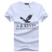 New Pure cotton Short  brand T Shirt Men's large size T Shirt Slim Fit Fashion Eagle Printed t-shirt men plus Size S -5XL