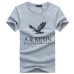 New Pure cotton Short  brand T Shirt Men's large size T Shirt Slim Fit Fashion Eagle Printed t-shirt men plus Size S -5XL