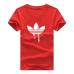 New Summer Cotton Funny T Shirts Short sleeves T-shirt Men Fashion Tide brand Print Red T shirt Men Tops Tees Men's T-shirt