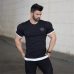 New men cotton Short sleeve t shirt Fitness bodybuilding shirts Crossfitsmale Brand tee tops Fashion gyms t-shirt mens costume