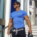 Quick Dry Compression Men's Short Sleeve T-Shirts Running Shirt Fitness Tight Tennis Soccer Jersey Gym Demix Sportswear