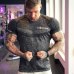 Quick Dry Compression Men's Short Sleeve T-Shirts Running Shirt Fitness Tight Tennis Soccer Jersey Gym Demix Sportswear