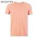 SELECTED Men's Summer 100% Cotton Pure Color Round Neckline Short-sleeved T-shirt S|419201508