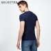 SELECTED  cotton round collar short-sleeved T-shirt C|4182T4593