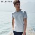 SELECTED summer new cotton round neck casual solid color men's short-sleeved T-shirt S|4182T4547