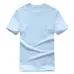 Summer T Shirt Men New Cotton Top Tee Short Sleeve T-shirts Men Clothes Solid Color Brand Male Funny Tshirt