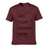 URSPORTTECH Customized Men's T Shirt Print Your Own Design High Quality Breathable Cotton T-Shirt For Men Plus Size XS-3XL