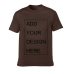 URSPORTTECH Customized Men's T Shirt Print Your Own Design High Quality Breathable Cotton T-Shirt For Men Plus Size XS-3XL