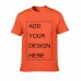 URSPORTTECH Customized Men's T Shirt Print Your Own Design High Quality Breathable Cotton T-Shirt For Men Plus Size XS-3XL