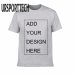 URSPORTTECH Customized Men's T Shirt Print Your Own Design High Quality Breathable Cotton T-Shirt For Men Plus Size XS-3XL