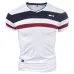 YYFS Men Short Sleeve T Shirts for Man 2018 New Summer 100% Pure Cotton Vintage Patchwork Tees V neck Cotton tshirt Homme M-4XL