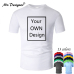 Your OWN Design Brand Logo/Picture Custom Men and women DIY Cotton T shirt Short sleeve Casual T-shirt tops clothes Tee