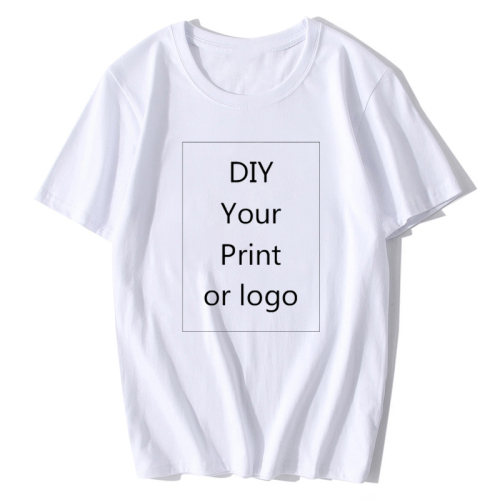 Your OWN Design Brand Logo/Picture White Black Gray Custom tshirt Men and women harajuku t-shirt Plus Size T Shirt Men Clothing