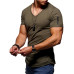 Zipper sleeve slim fit t-shirt men V Neck Raw edge t shirt men camisetas hombre hip hop steetwear tops tee shirt homme t-shirt