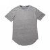 men's T Shirt Kanye West Extended T-Shirt Men clothing Curved Hem Long line Tops Hip Hop Urban Blank Justin Bieber TX135-R