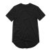 men's T Shirt Kanye West Extended T-Shirt Men clothing Curved Hem Long line Tops Hip Hop Urban Blank Justin Bieber TX135-R