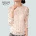 2016 New Summer Ladies White Long Sleeve Chiffon Tops Blouses Women fashion elegant casual shirt 51C