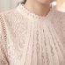 2016 New Summer Ladies White Long Sleeve Chiffon Tops Blouses Women fashion elegant casual shirt 51C