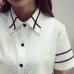 2018 Fashion female elegant bow tie white blouses Chiffon turn down collar shirt Ladies tops school blouse Women