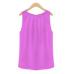 2018 New Women Blouses Feminine Clothes Tank Top Tropical Sexy Chiffon Plus Size Female Blouses Casual Base Tops S-XXL 6 color