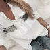 2018 New Women White Blouse Long Sleeve Button-Down Low Cut Blouse White Casual Shirt Tops Fashion Clothes