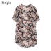 2018 Sexy Women Flower Blouses Summer Kimono Cardigan Maxi Shirts Half Sleeve Summer Sunsuits Outfits