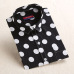 2019 Plus Size Polka Dot Cotton Women Blouses Shirt Long Sleeve Women's Shirts Turn Down Collar Cotton Casual Blouse Women Top