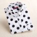 2019 Plus Size Polka Dot Cotton Women Blouses Shirt Long Sleeve Women's Shirts Turn Down Collar Cotton Casual Blouse Women Top