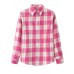 2019 Spring New Fashion Casual Lapel Plus Size Blouses Women Plaid Shirt Checks Flannel Shirts Female Long Sleeve Tops Blouse