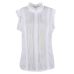 2019 Summer Style Vogue Women Ruffle Sleeve Neck Slim Fitted Shirts Casual Office Lady White Blouse Tops Tees