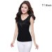 2019 Women Sleeveless Blouse Summer Chiffon Lace Top Blusas Female Clothing Women's Tops New Blouses Shirts Black White Flower