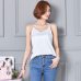 2019 summer Solid Sleeveless crop top Casual Camis Tank Tops Ladies V-neck  Female Vest  Women Summer Imitation Silk Blouses