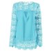 7XL Plus Size Tops Spring Summer White Blouses Women Shirts Lace Blouse Chiffon Patchwork Loose Shirt Camisa Blusas Feminina 6XL