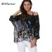 BHflutter 4XL 5XL 6XL Plus Size Blouse Shirt Women New Striped Print Summer Tops Tees Batwing Sleeve Casual Chiffon Blouses 2019