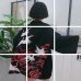 Bella Philosophy Japan style print vintage Harajuku Style Blouse Waves and Wind Dragon Shirts Japanese batwing sleeve kimono