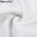 BerryGo Puff sleeve women blouse shirt Button white v neck tops spring 2019 Elegant office lady streetwear blusas women shirts