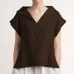 Celmia Women Vintage Linen Tops Plus Size Blouses 2019 Summer V Neck Short Sleeve Shirts Casual Tunic Female Blusas Femininas