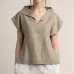 Celmia Women Vintage Linen Tops Plus Size Blouses 2019 Summer V Neck Short Sleeve Shirts Casual Tunic Female Blusas Femininas
