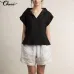 Celmia Women Vintage Linen Tops Plus Size Blouses 2019 Summer V Neck Short Sleeve Shirts Casual Tunic Female Blusas Femininas