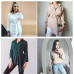 Colorfaith Women Long Blouses 2018 Autumn SpringCasual Buttons Ladies Elegant Lace-up Fitted Waist Retro Tops shirt BL3039