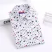 Dioufond Cotton Long Sleeve Women Blouses School Work Office Shirts Casual Tops Ladies Cherry Print Shirt Women Fashion Clothing