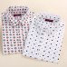 Dioufond Cotton Long Sleeve Women Blouses School Work Office Shirts Casual Tops Ladies Cherry Print Shirt Women Fashion Clothing