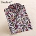 Dioufond Floral Women Blouses Polka Dot  Blouse Long Sleeve Shirt Women Cotton Camisas Femininas Blusa Feminina Ladies Tops