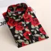 Dioufond Long Sleeve Blouse Women Cotton Vintage Floral Plus Size Female Blouse Fashion Women Shirt Clothing Spring Autumn Tops