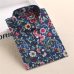 Dioufond New Floral Long Sleeve Vintage Blouse Cherry Turn Down Collar Shirt Blusas Feminino Ladies Blouses Womens  Tops Fashion