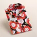 Dioufond Vintage Womens Tops and Blouses Cotton Floral Print Shirt Long Sleeve Blusas Femininas Plus Size Female Clothes Fashion