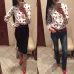 Dioufond Vintage Womens Tops and Blouses Cotton Floral Print Shirt Long Sleeve Blusas Femininas Plus Size Female Clothes Fashion